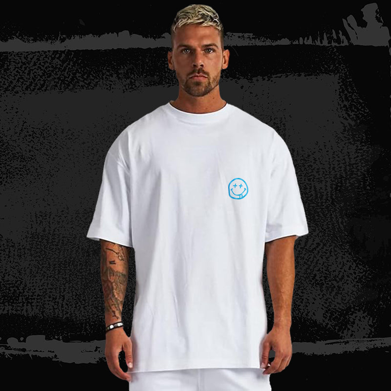 "Dear Person Behind Me" Reflective Oversize Tee – 240 GSM | White Edition
