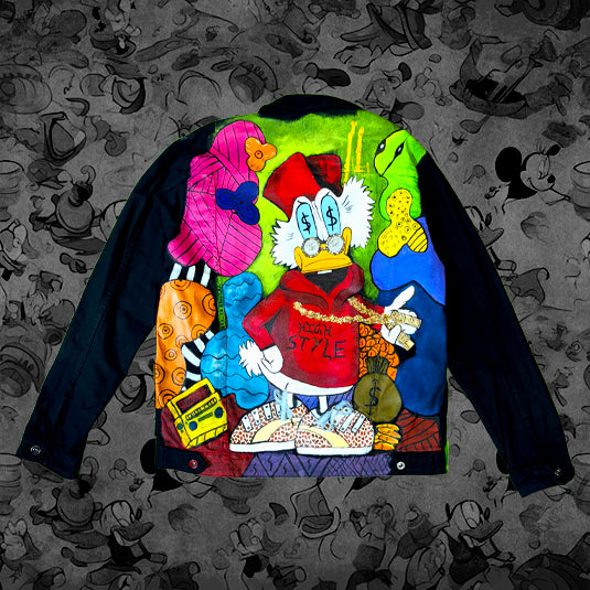 Richie-Rich Duck (Handpainted & Sequence Work)