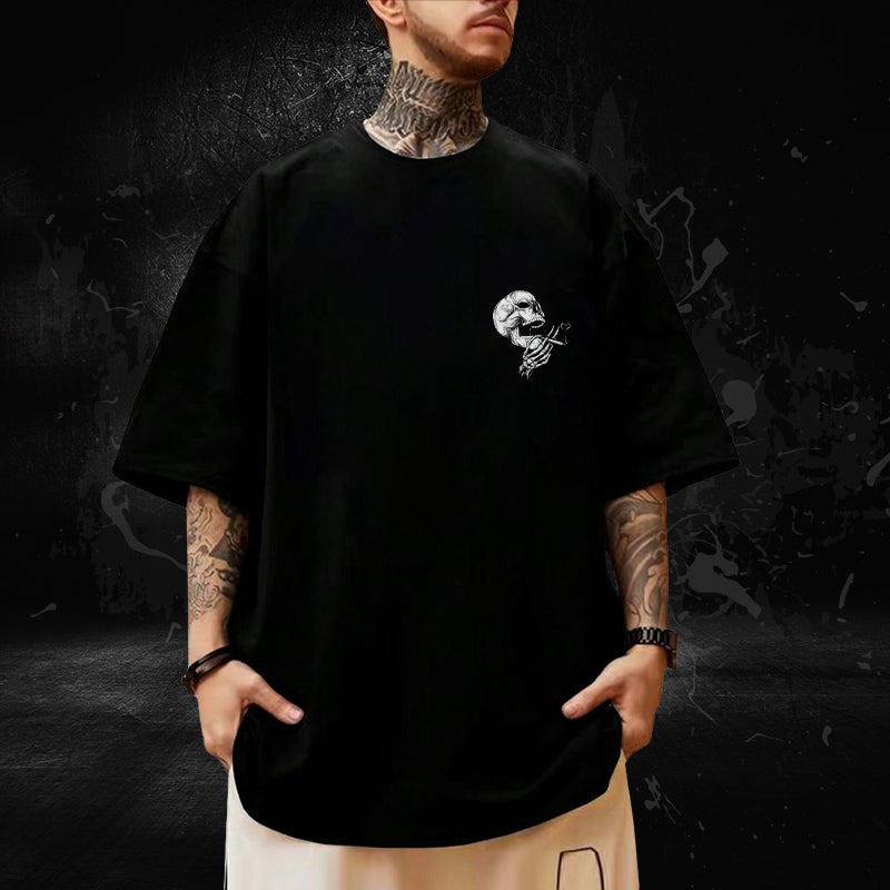 Laugh With Many Oversized T-Shirt – Black