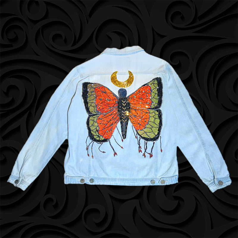 Butterfly (Handmade Sequence & Stone Work)