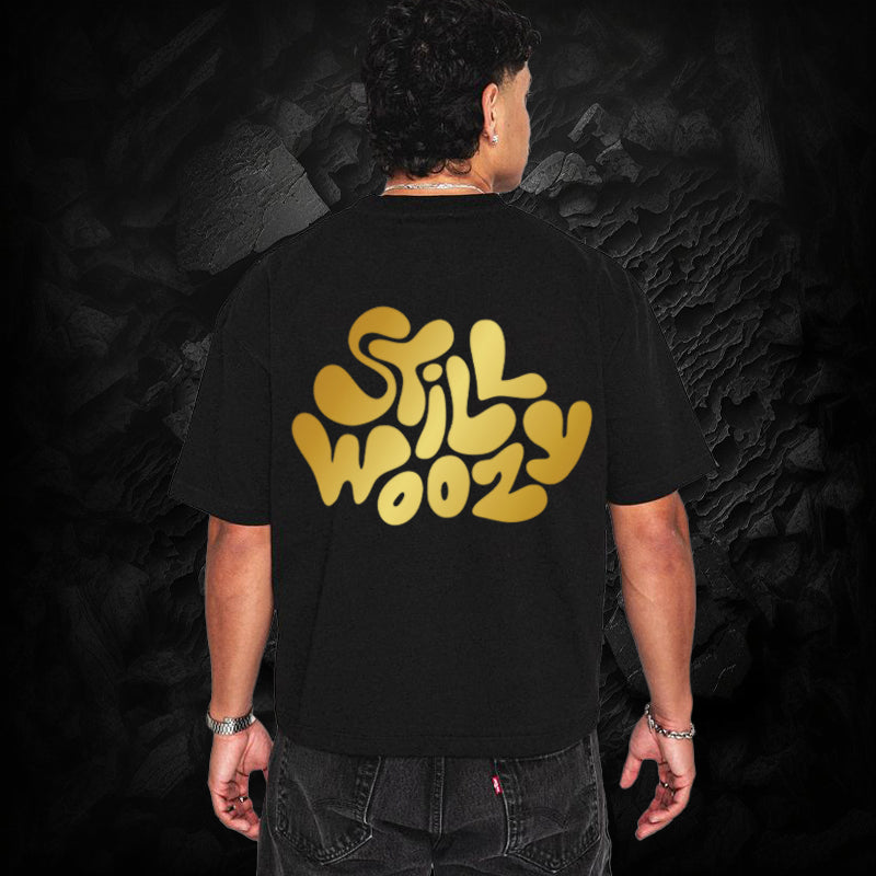 Still Woozy T-Shirt – Trippy Reflective Oversized Streetwear | 240 GSM