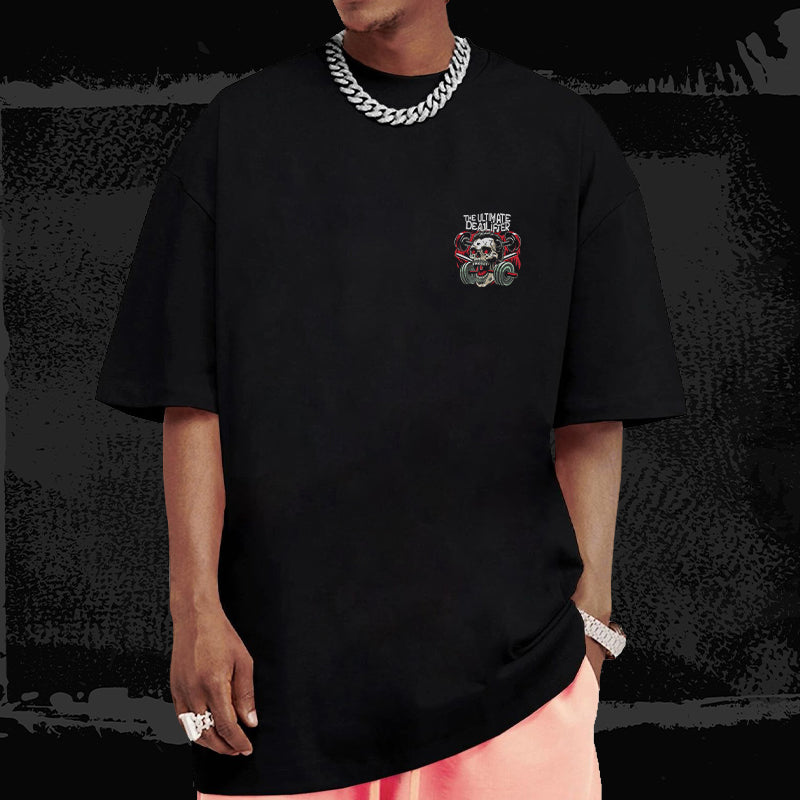 The Ultimate Deadlifter Oversized Gym T-Shirt – Black