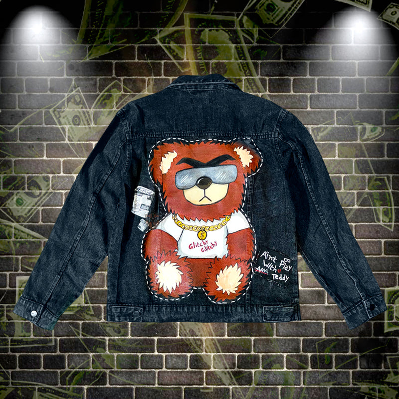 Glitchy Teddy (Handpainted)