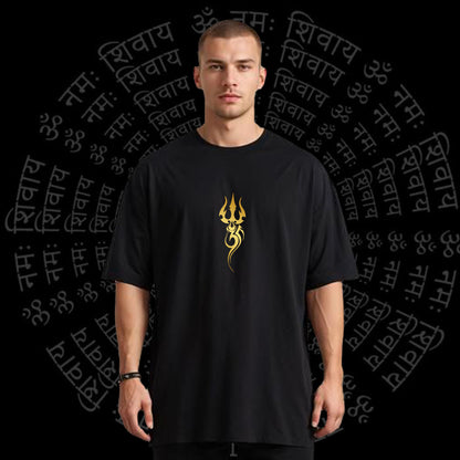 Golden Reflective Shiva T-Shirt – Divine Meets Bold