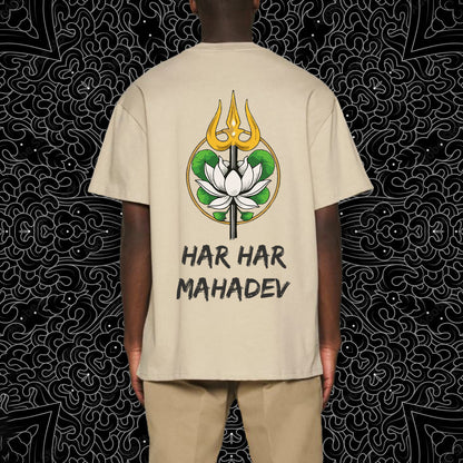 HAR HAR MAHADEV Trishul Oversized T-Shirt