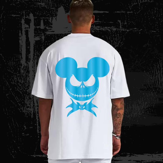 "Mickey Madness" Reflective Oversize Tee – 240 GSM
