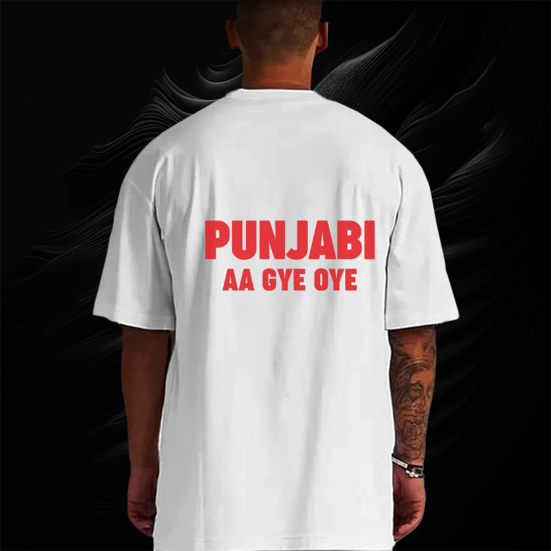 Punjabi Aa Gye Oye Oversized T-Shirt