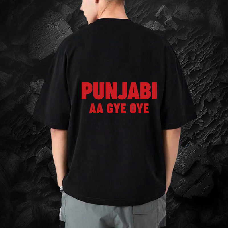 Punjabi Aa Gye Oye Oversized T-Shirt