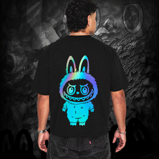 Labubu Reflective T-Shirt – Oversized | 240 GSM Premium Cotton