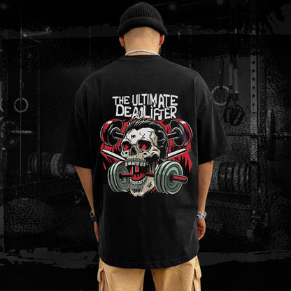 The Ultimate Deadlifter Oversized Gym T-Shirt – Black